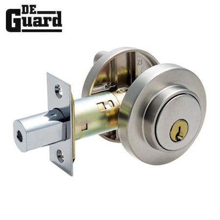 Deguard :Contemporary Round Deadbolt SC1 US15 DCDB02-SS-SC1